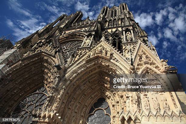 reims cathedral - reims cathedral 個照片及圖片檔