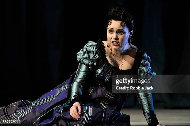 Victoria Yarovaya as Tisbe in Glyndebourne's production of Gioachino Rossini's La Cenerentola directed by Peter Hall and conducted by James Gaffigan...
