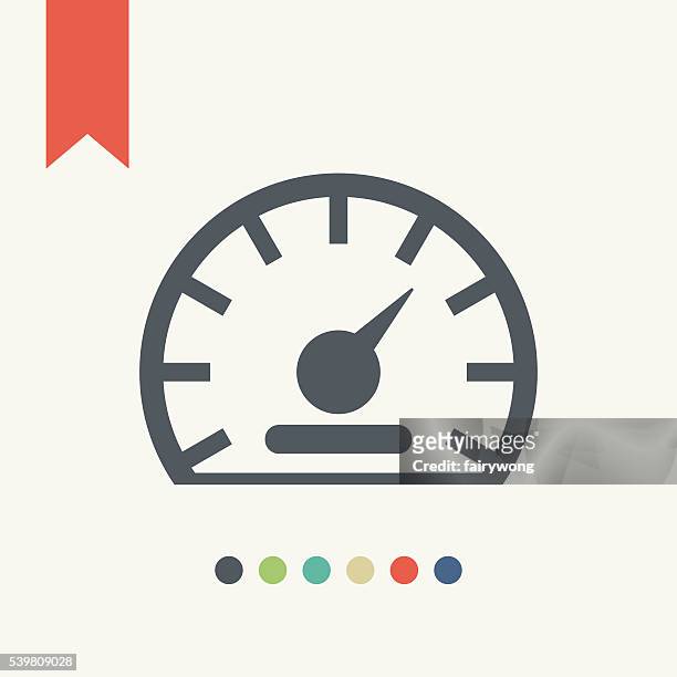 speedometer icon - speedometer stock illustrations