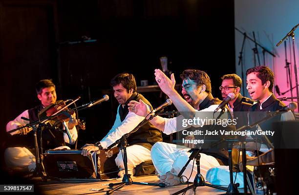 The Riyaaz Qawwali Ensemble, led by artistic director Sonny K Mehta , perform at the 12th Annual GlobalFest on the Marlin Room Stage at Webster Hall,...