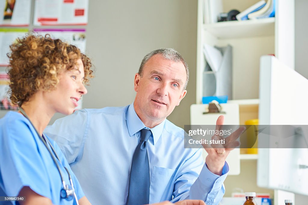 Female gp with administrator