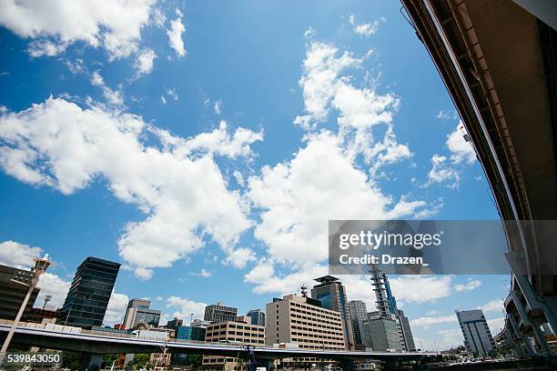 cityscape of kobe, japan on sunny summer day - kobe japan stock pictures, royalty-free photos & images