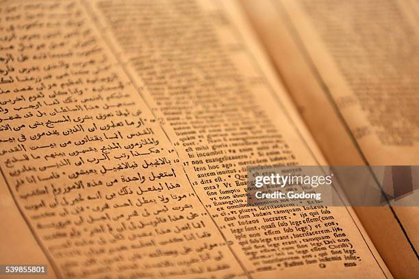 bible - arabic script stock pictures, royalty-free photos & images