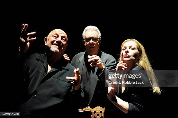 Steven Berkoff,Andree Bernard and Jay Benedict in Steven Berkoff's An Actors Lament at Underbelly as part of the Edinburgh Festival Fringe.