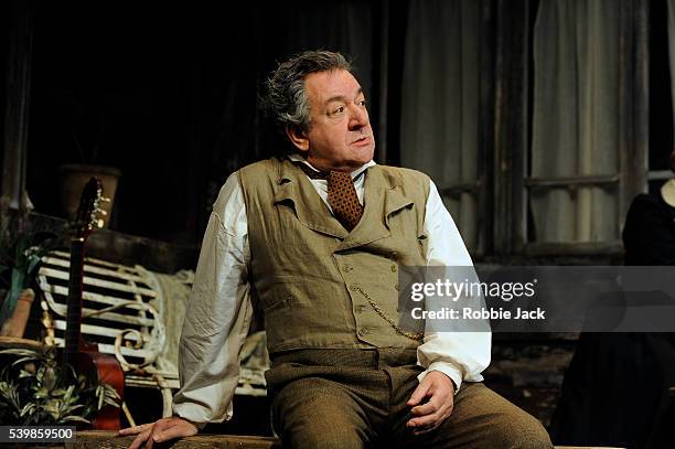 Ken Stott as Uncle Vanya in Anton Chekhov's Uncle Vanya directed by Lindsay Posner at the Vaudville Theatre in London.