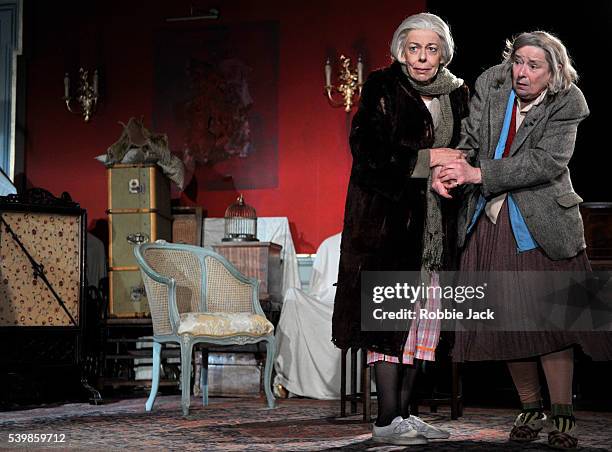 Frances de la Tour as Dorothy Stacpoole and Linda Bassett as Iris in Alan Bennett's People directed by Nicholas Hytner at the National Theatre in...
