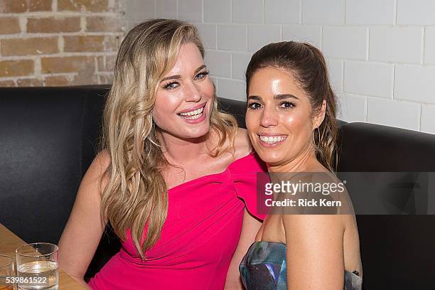 Rebecca Romijn and Ana Ortiz attend the Ugly Betty Reunion After Party presented with Entertainment Weekly sponsored by Toyota at the ATX Television...