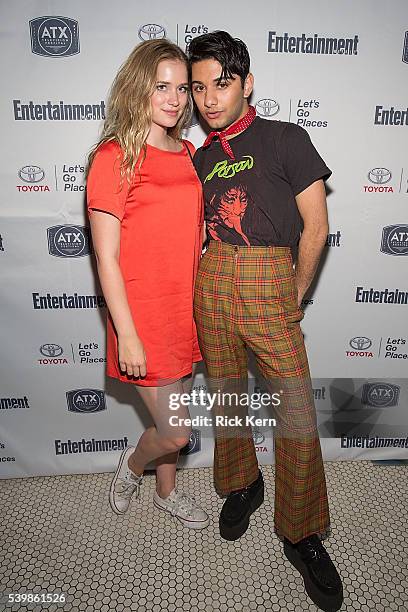 Elizabeth Lail and Mark Indelicato attend the Ugly Betty Reunion After Party presented with Entertainment Weekly sponsored by Toyota at the ATX...