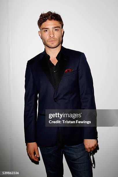 Ed Westwick attends the Katie Eary show during The London Collections Men SS17 at BFC Show Space on June 13, 2016 in London, England.