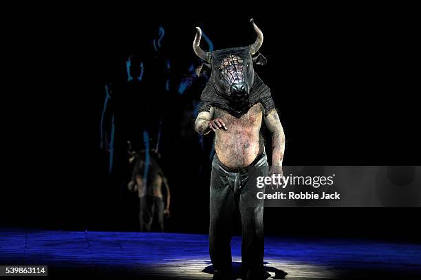 John Tomlinson as The Minotaur in Harrison Birtwistle's The Minotaur conducted by Ryan Wigglesworth and directed by Stephen Langridge at the Royal...