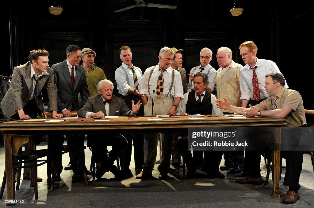UK - Reginald Rose's Twelve Angry Men directed by Christopher Haydon at the Garrick Theatre in London.
