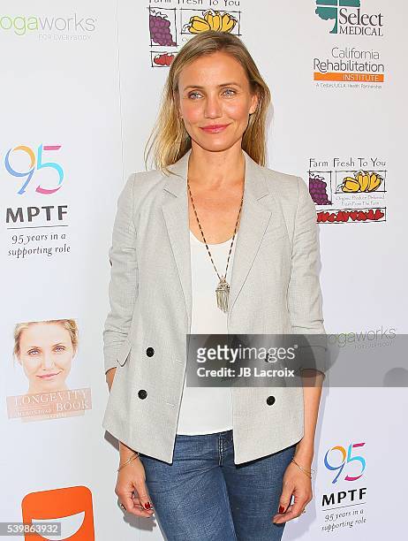 Cameron Diaz joins MPTF to celebrate Health and Fitness at The Wasserman Campus on June 10, 2016 in Woodland Hills, California.