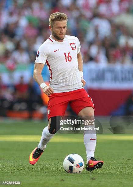 Jakub Blaszcykowski of Poland controls the ball during the UEFA EURO 2016 Group C match between Poland v Northern Ireland at Allianz Riviera Stadium...