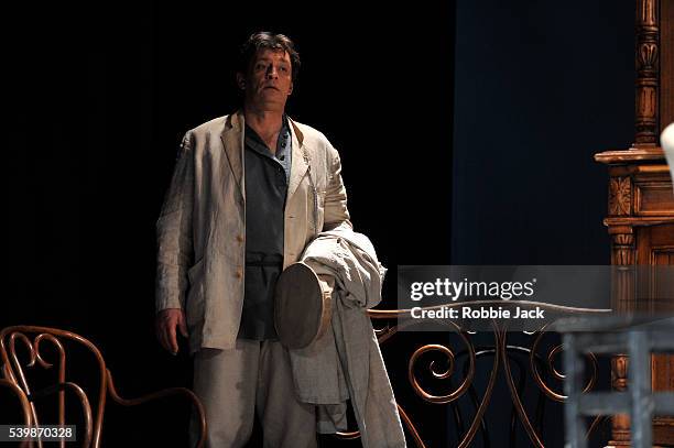 Alexander Domogarov as Mikhail Lvovich Astrov in Moscow's Mossovet State Academic Theatre's production of Anton Chekhov's Uncle Vanya directed by...