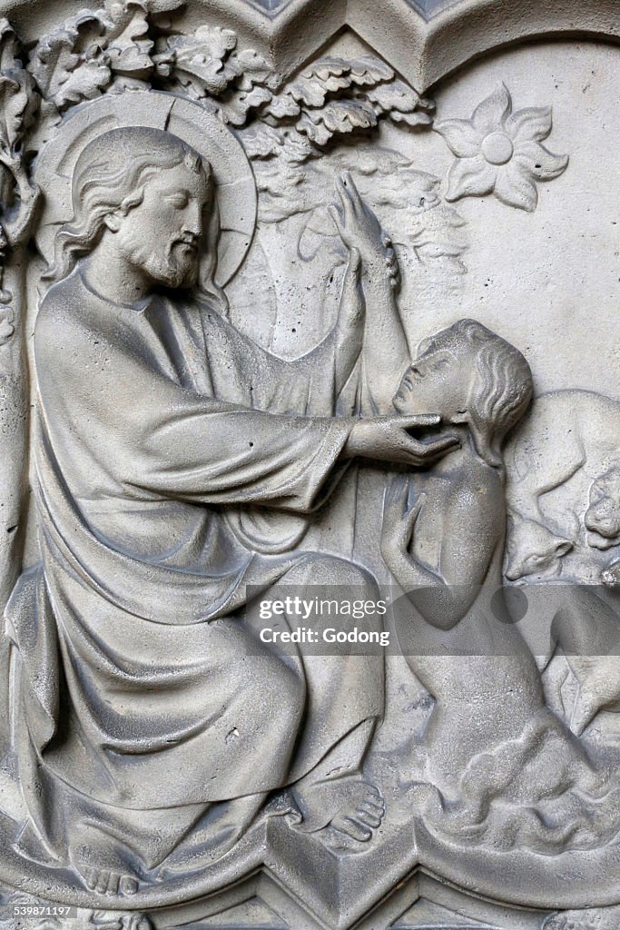 Relief sculpture in the Holy Chapel, Paris