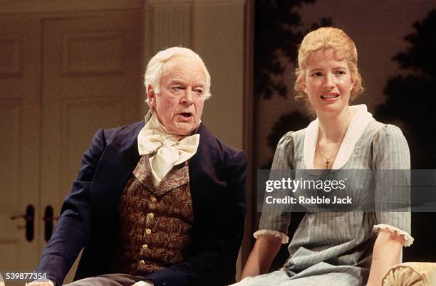 Lucy Scott and Tony Britton in a production of Jane Austen's Mansfield Park at Chichester.