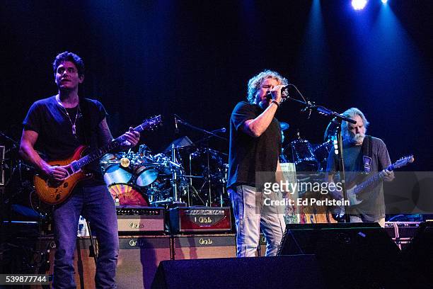 John Mayer, Sammy Hagar and Bob Weir perform with Dead and Company at The Fillmore on May 23, 2016 in San Francisco, California.