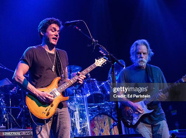 John Mayer and Bob Weir perform with Dead and Company at The Fillmore on May 23, 2016 in San Francisco, California.