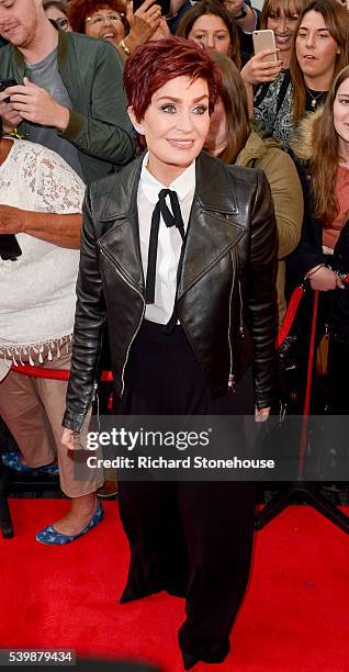 Sharon Osbourne arrives for the X Factor Auditions Manchester at Old Trafford on June 13, 2016 in Manchester, England.