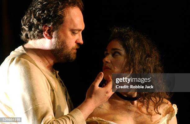 Paul Charles Clarke and Rinat Shaham in a production of Carmen at the Glyndebourne Festival Opera, England. Composer: Georges Bizet.