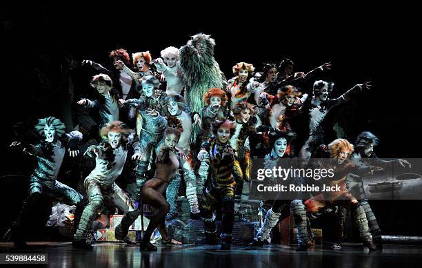 Artists of the company in Andrew Lloyd Webber's Cats directed by Trevor Nunn at the London Palladium.