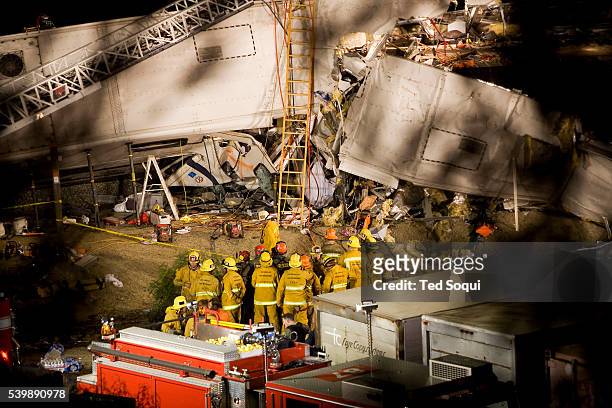 Metrolink commuter train with 222 people aboard crashed into a freight train in Chatsworth, California. 10 people have been confirmed dead, and over...