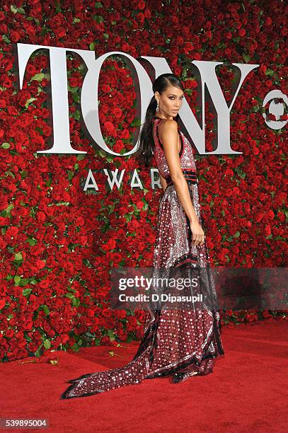 Joan Smalls attends the 70th Annual Tony Awards at the Beacon Theatre on June 12, 2016 in New York City.