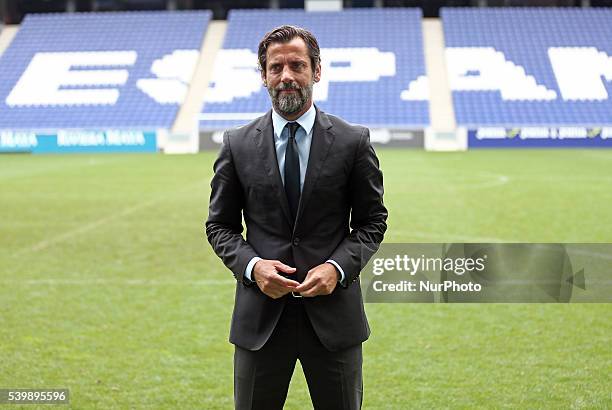 Quique Sanchez Flores, new trainer of the RCD Espanyol, on june 13, 2016.