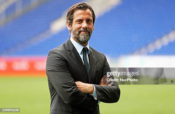 Quique Sanchez Flores, new trainer of the RCD Espanyol, on june 13, 2016.