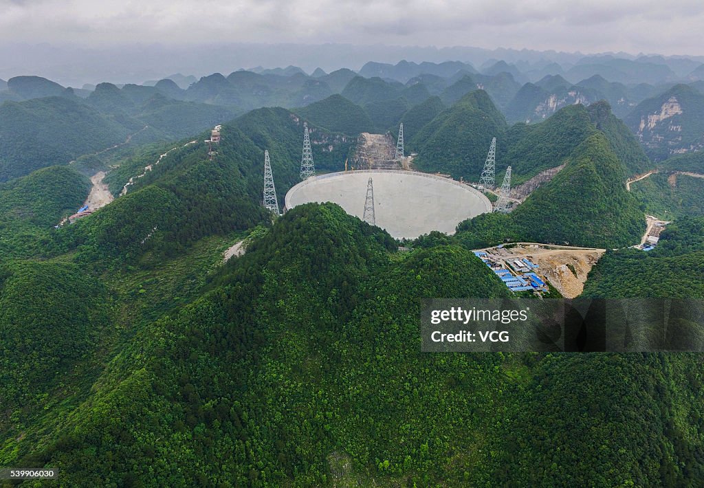 Qiannan 500M Aperture Spherical Telescope Soon To Be Completed