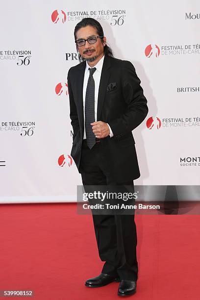 Hiroyuki Sanada arrives at the 56th Monte Carlo Tv Festival Opening Ceremony at the Grimaldi Forum on June 12, 2016 in Monte-Carlo, Monaco.