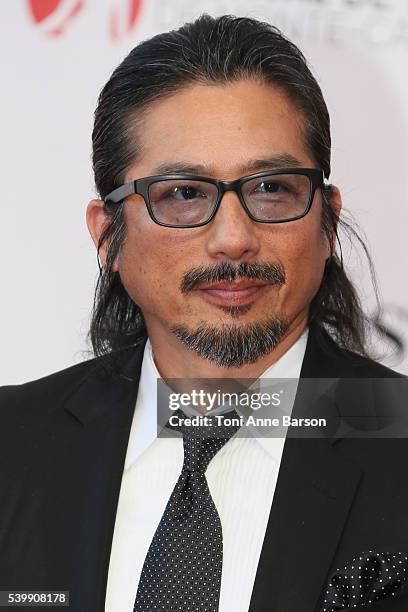 Hiroyuki Sanada arrives at the 56th Monte Carlo Tv Festival Opening Ceremony at the Grimaldi Forum on June 12, 2016 in Monte-Carlo, Monaco.