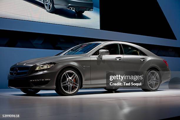 Mercedes Benz 2011 CLS 63 AMG. 2010 L.A. Auto show press preview held at the L.A. Convention Center.