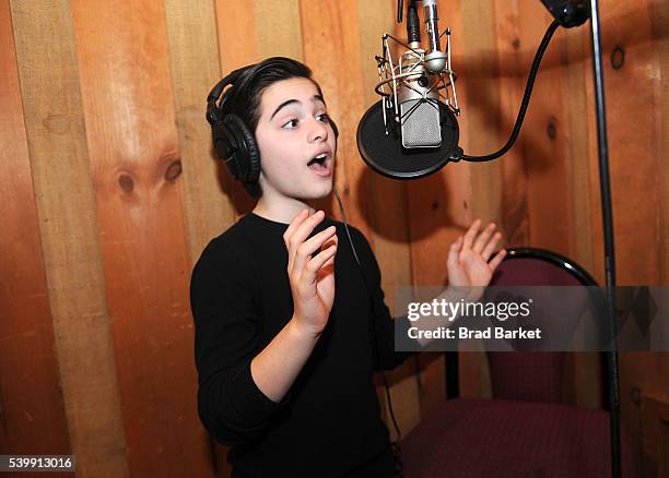 Actor Joshua Colley atteds "You're A Good Man, Charlie Brown" Cast Recording at Avatar Studios on June 13, 2016 in New York City.