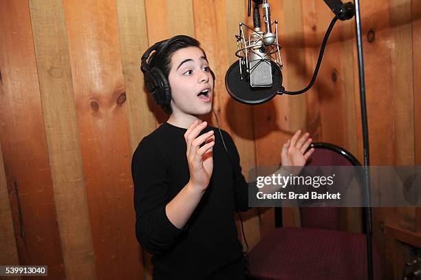 Actor Joshua Colley atteds "You're A Good Man, Charlie Brown" Cast Recording at Avatar Studios on June 13, 2016 in New York City.