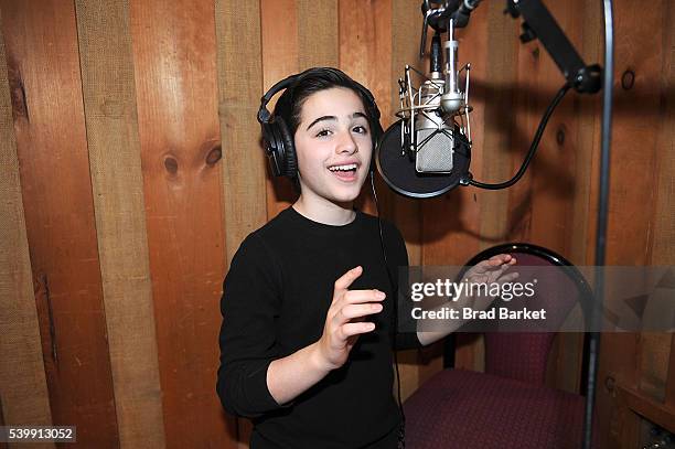 Actor Joshua Colley atteds "You're A Good Man, Charlie Brown" Cast Recording at Avatar Studios on June 13, 2016 in New York City.