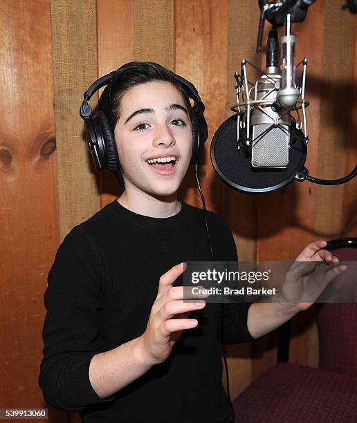 Actor Joshua Colley atteds "You're A Good Man, Charlie Brown" Cast Recording at Avatar Studios on June 13, 2016 in New York City.