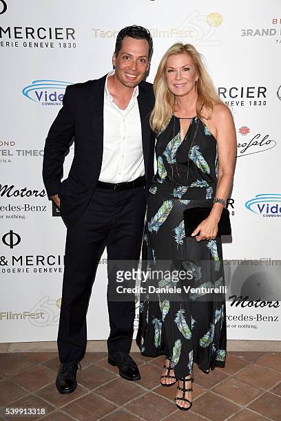 Katherine Kelly Lang and Dominique Zoida attend 62 Taormina Film Fest - Day 3 on June 13, 2016 in Taormina, Italy.