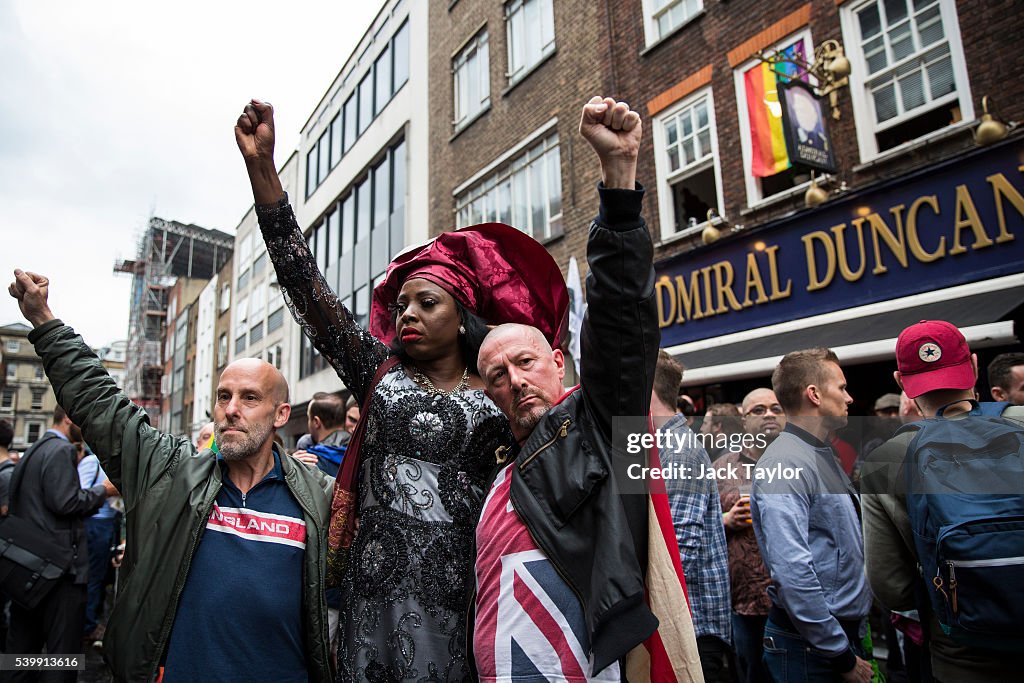 A Vigil Is Held In Soho For The Victims Of The Orlando Gay Club Shootings