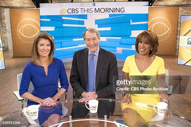 Norah O'Donnell, Charlie Rose and Gayle King.