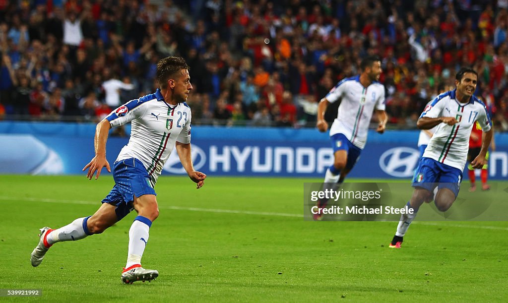 Belgium v Italy - Group E: UEFA Euro 2016