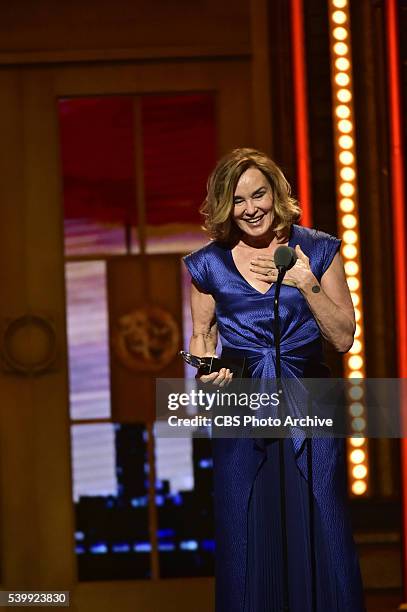 Jessica Lang winner of Best Performance by an Actress in a Leading Role in a Play for Long Day's Journey Into Night at THE 70TH ANNUAL TONY AWARDS,...