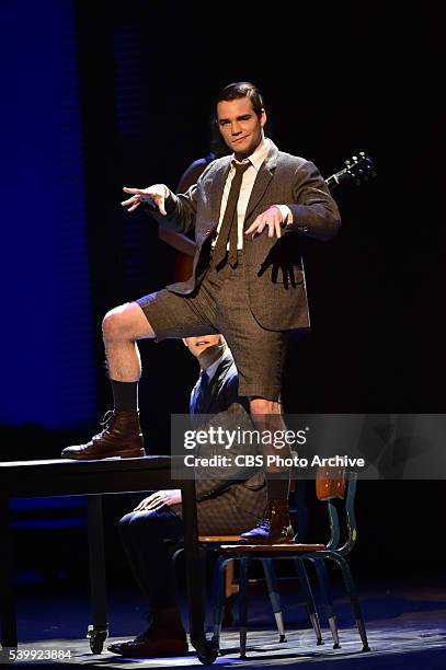 The cast of Spring Awakening at THE 70TH ANNUAL TONY AWARDS, live from the Beacon Theatre in New York City, Sunday, June 12 on the CBS Television...