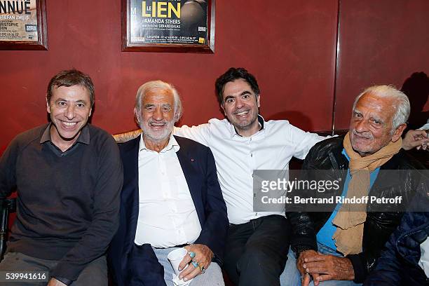 Director of the Theatre des Mathurins, Louis-Michel Colla, Sponsor of the school "L'Entree des Artistes", Jean-Paul-Belmondo, Director of the school...