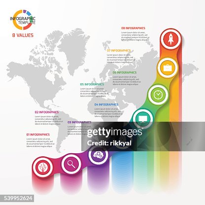 Line Graph Infograph Line Graph Infographic Template For Charts And Diagrams High-Res Vector ...