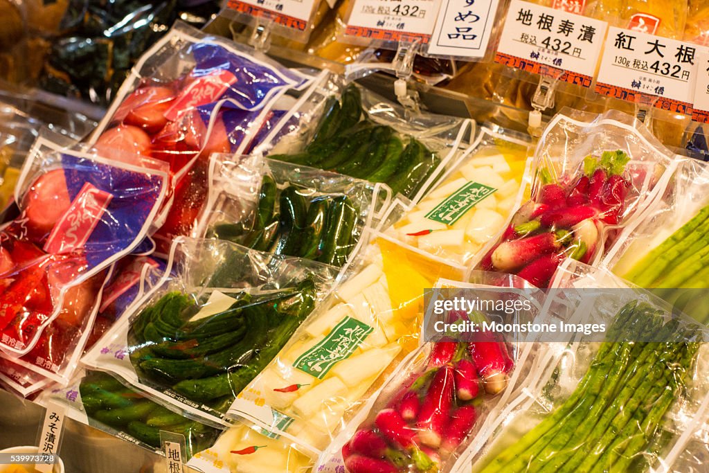 Nishiki Market in Kyoto, Japan