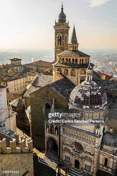 architecture in bergamo - bergamo stock pictures, royalty-free photos & images