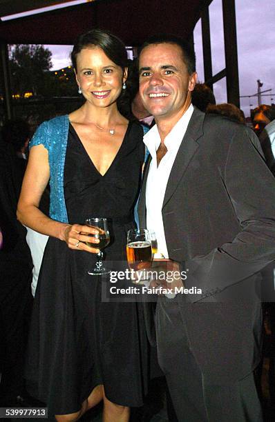 Antonia Kidman and Angus Hawley at the Laugh Out Loud Dinner, Dockside, Darling Harbour, 1 March 2006. SHD Picture by JANIE BARRETT