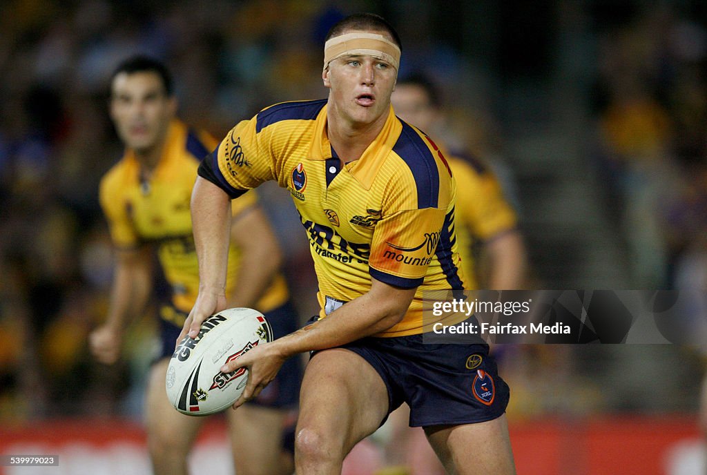 Tim Schmidt Rugby Parramatta's Tim Smith in action during the NRL Round 9 rugby league ...