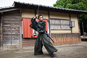 Japanese Samurai ready for battle